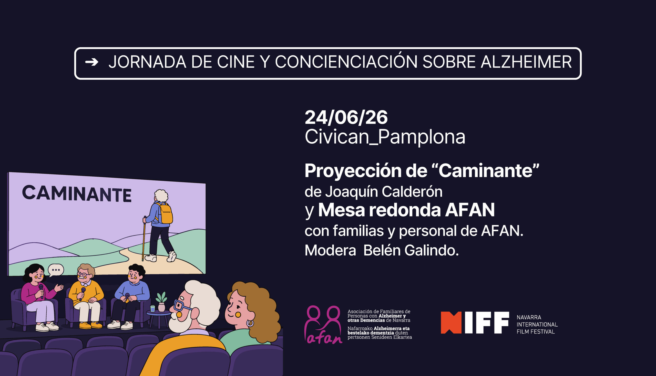 Jornada de cine y concienciacion sobre Alzheimer