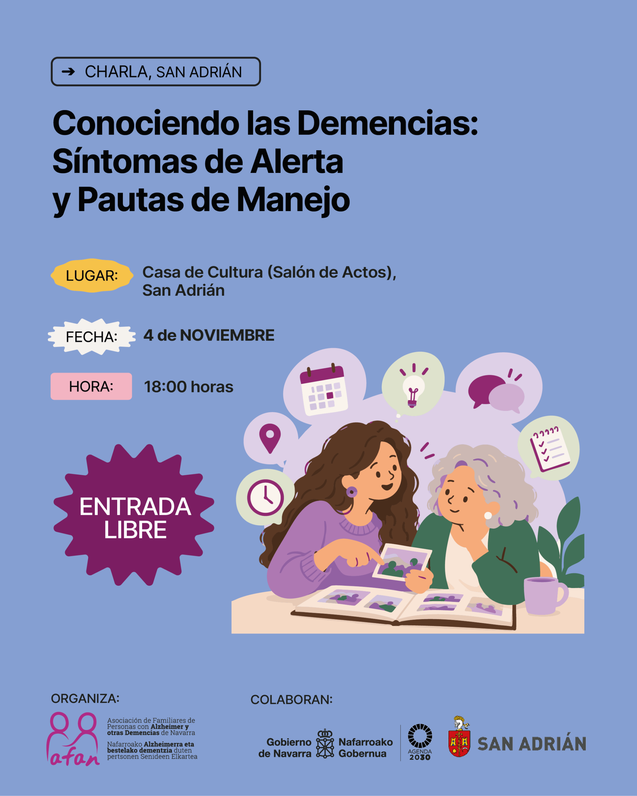 Charla: Conociendo las demencias